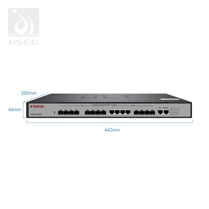 8 Port Ftth Access Epon OLT Black