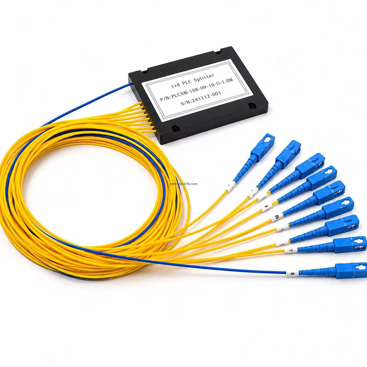 8 Way Fiber ABS Splitter, 3.0MM, SC/UPC 1M