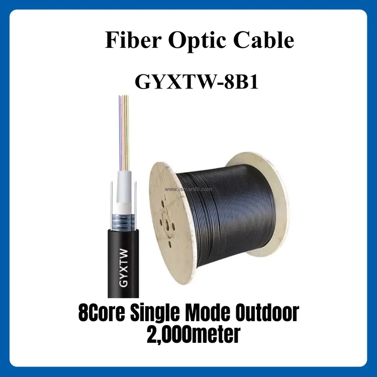 8 core 2000M arround 7mm GYXTW Fiber Cable, Single-mode