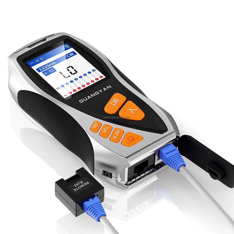 Y9 New 4 in 1 Fiber Optic Equipment VFL 5mW Rj45 Cable Tester All-in-one Mini OPM Ftth Optical Fiber Meter