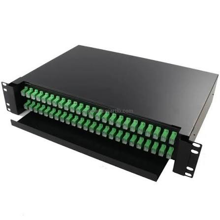 48 core Rack Mounted PLC Splitter Patch Panel ODF Box Full APC